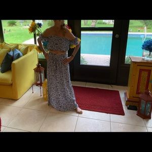 Blue print two piece